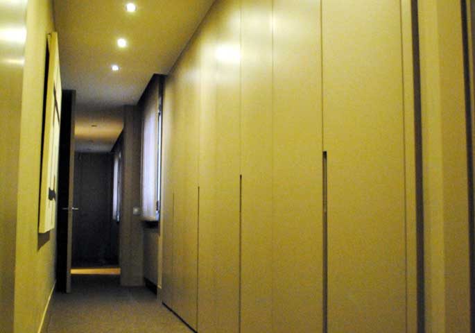 Armarios roperos para pasillo sin tiradores