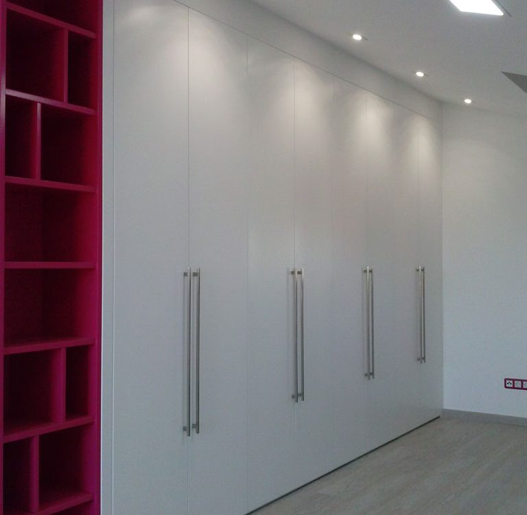 Estanteria y armario puertas abatibles 8 hojas