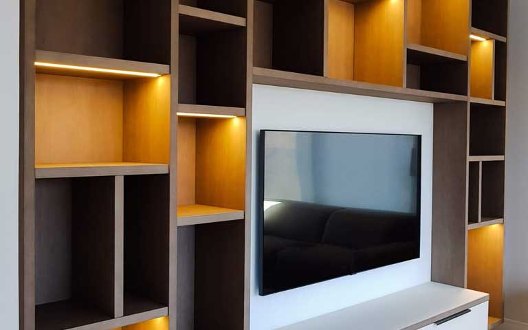 Estantería de diseño para salón