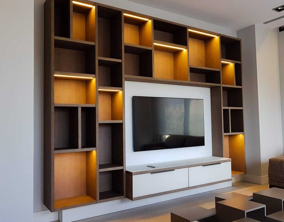 Librería diseño para salón