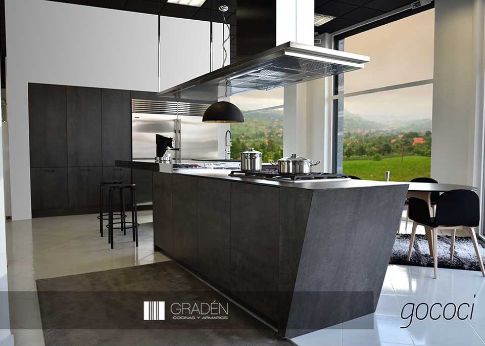 Cocina con isla zhen graden tienda de cocinas