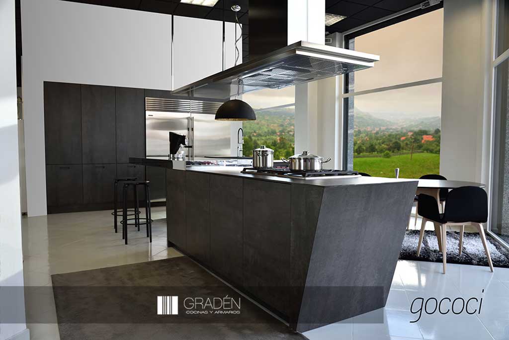 Cocina con isla zhen graden tienda de cocinas