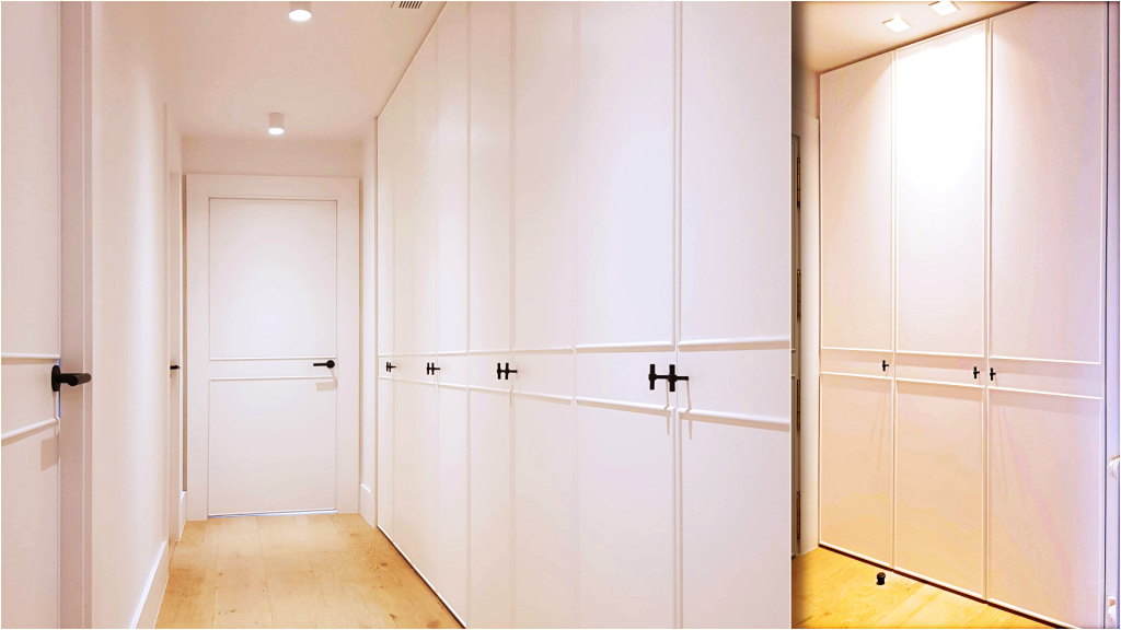 Puertas clásicas para un recibidor con personalidad